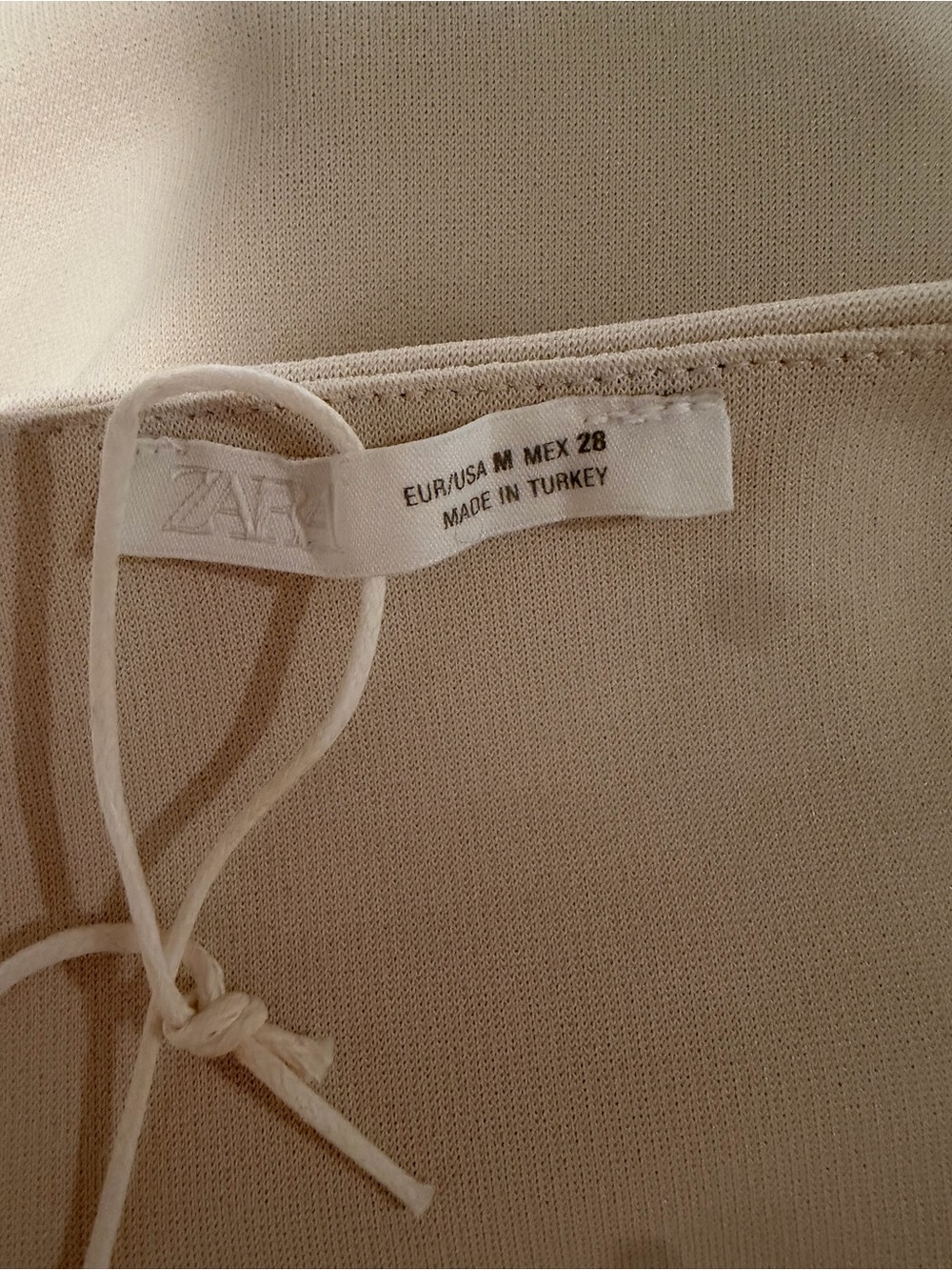Zara Strapless Beige Bodysuit NWOT G-2 - Picture 3 of 3